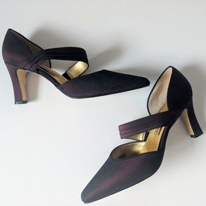 Apostrophe Iridescent Mary Jane Heels Size 7.5